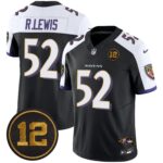 Men’s Ravens Jacoby Jones Patch Vapor Limited Jersey – All Stitched