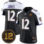 Men’s Ravens Jacoby Jones Patch Vapor Limited Jersey – All Stitched