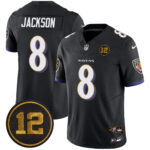 Men’s Ravens Jacoby Jones Patch Vapor Limited Jersey – All Stitched
