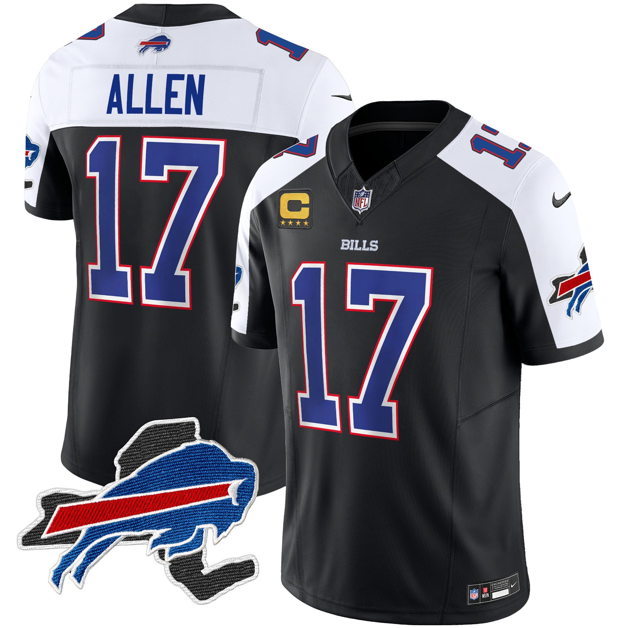 Men’s Bills New York Patch Vapor Limited Jersey V2 – All Stitched