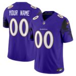 Ravens Baltimore Flag Vapor Limited Custom Jersey – All Stitched
