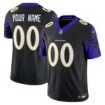 Ravens Baltimore Flag Vapor Limited Custom Jersey – All Stitched
