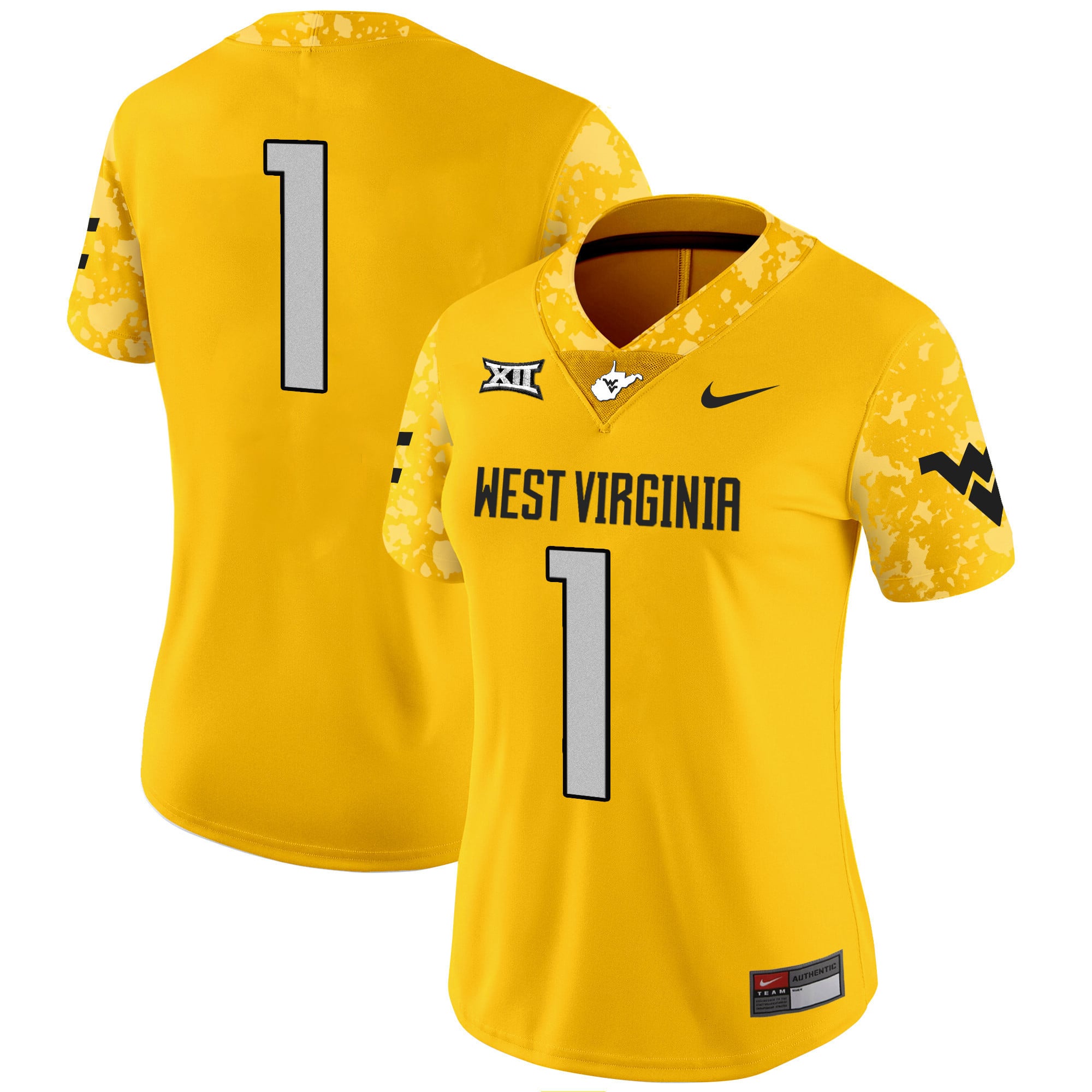 Women’s West Virginia Mountaineers 2024 Vapor Limited Jersey V2 – All Stitched