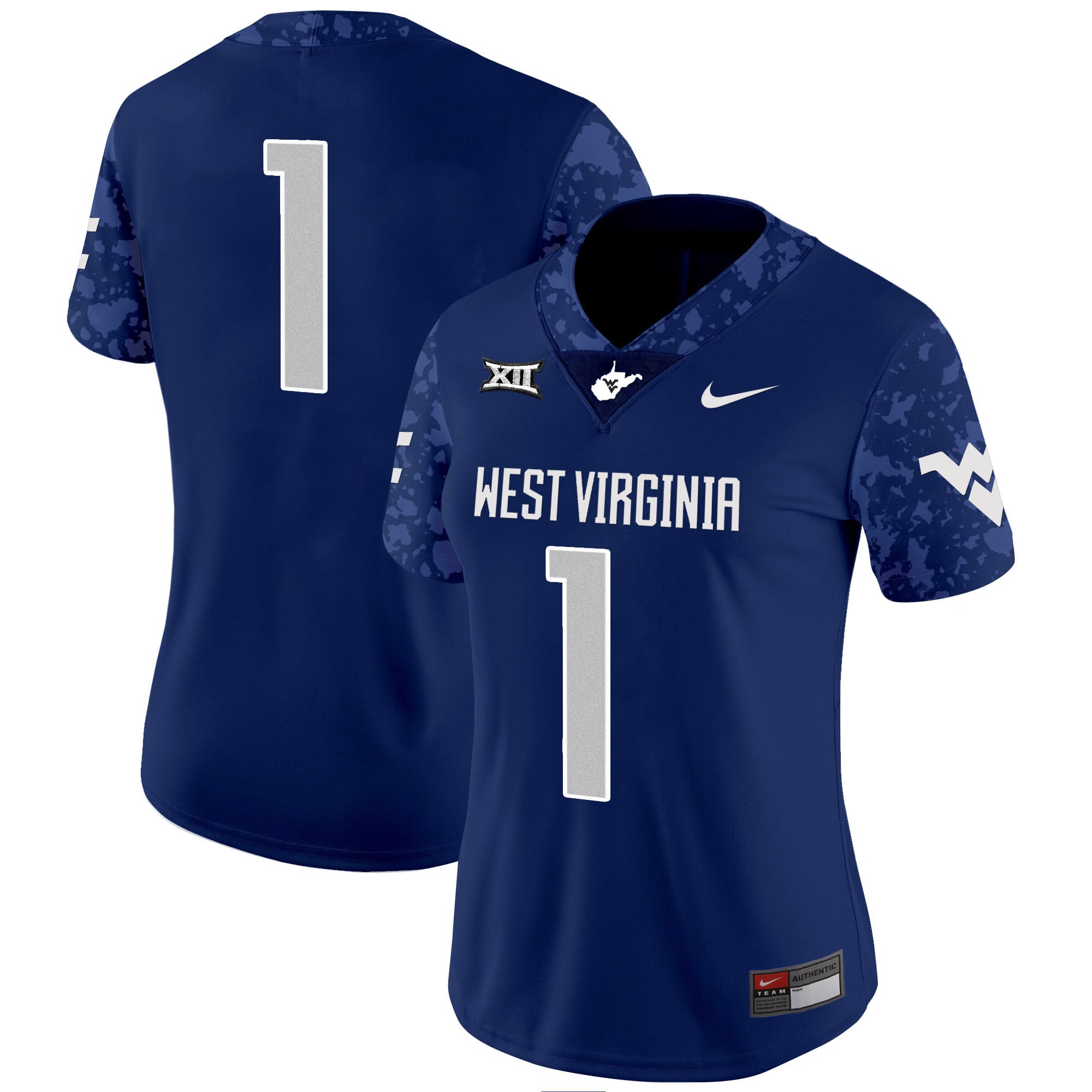Women’s West Virginia Mountaineers 2024 Vapor Limited Jersey V2 – All Stitched