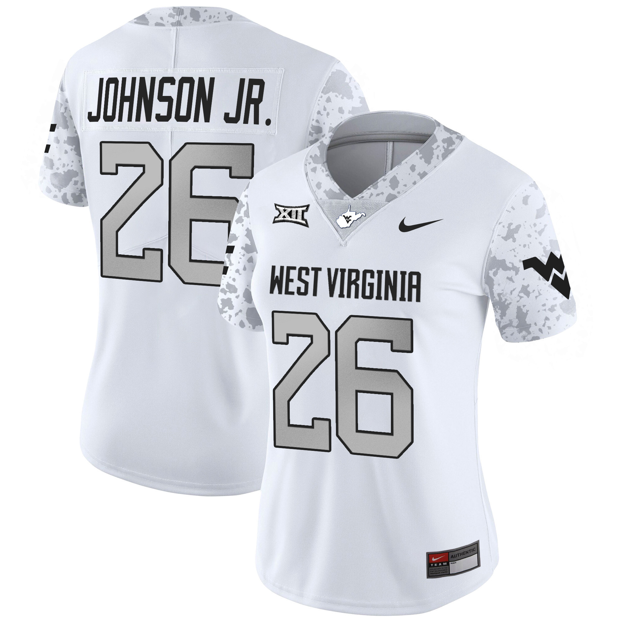 Women’s West Virginia Mountaineers 2024 Vapor Limited Jersey V2 – All Stitched