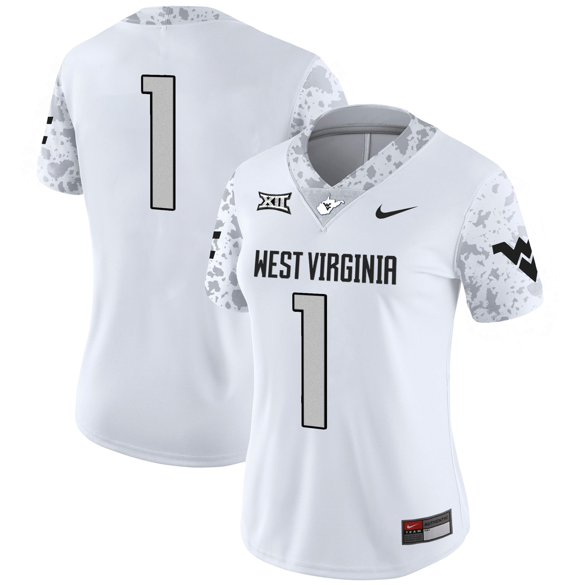 Women’s West Virginia Mountaineers 2024 Vapor Limited Jersey V2 – All Stitched