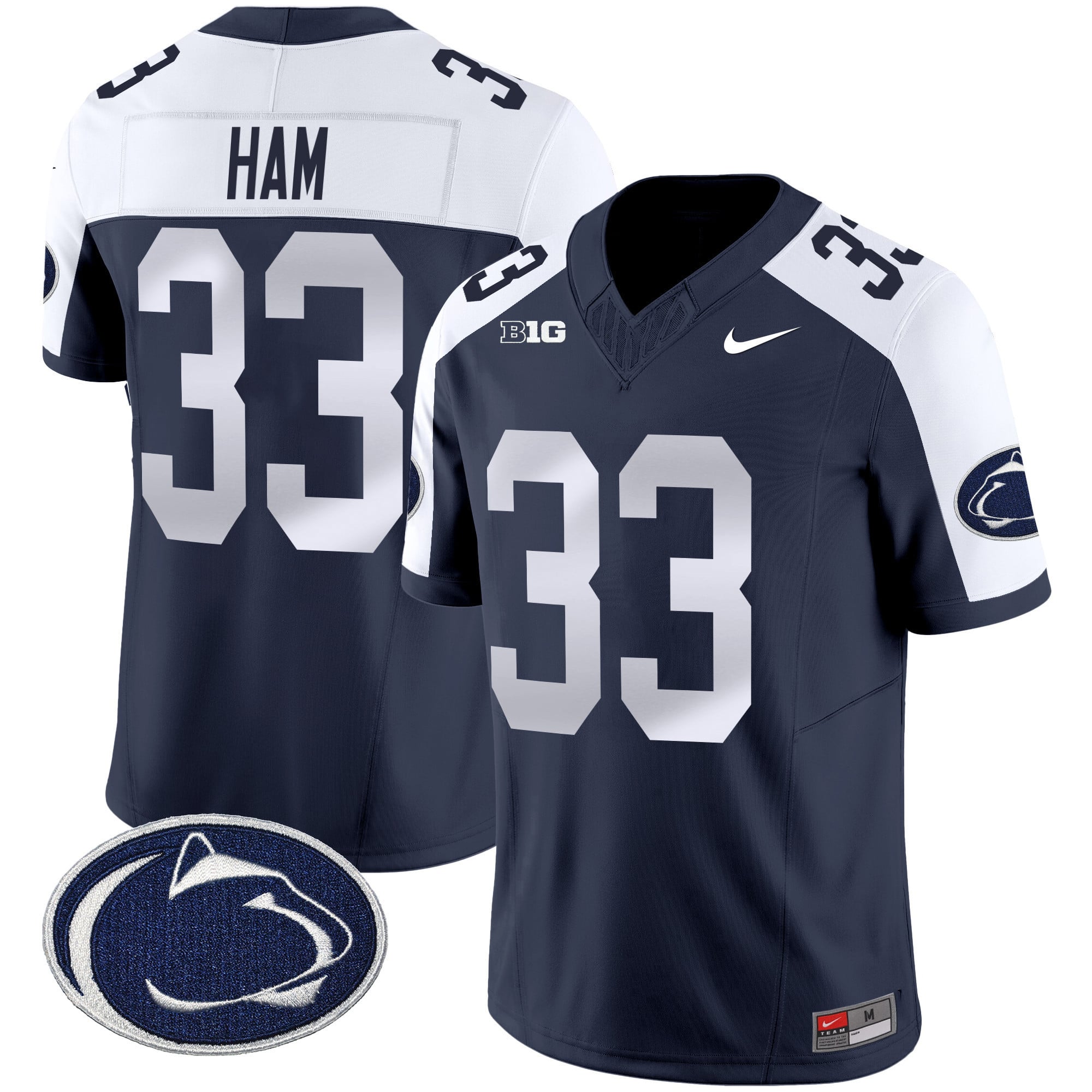 Men’s Penn State Nittany Lions Vapor Limited Jersey – All Stitched