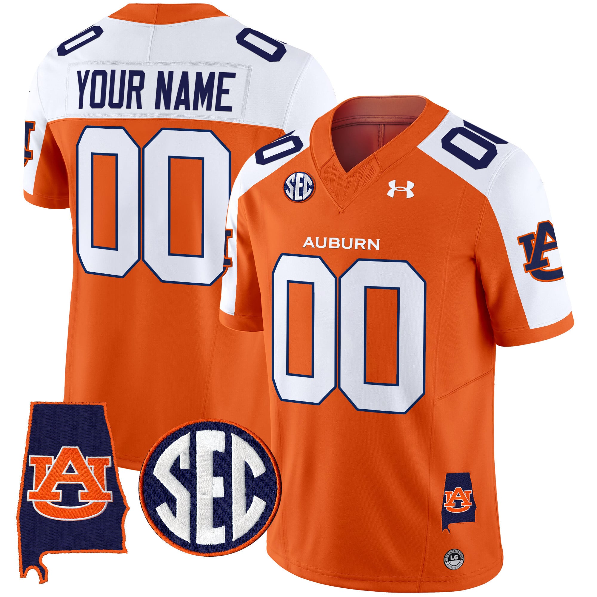 Auburn Tigers 2024 Alabama Patch Vapor Limited Custom Jersey – All Stitched