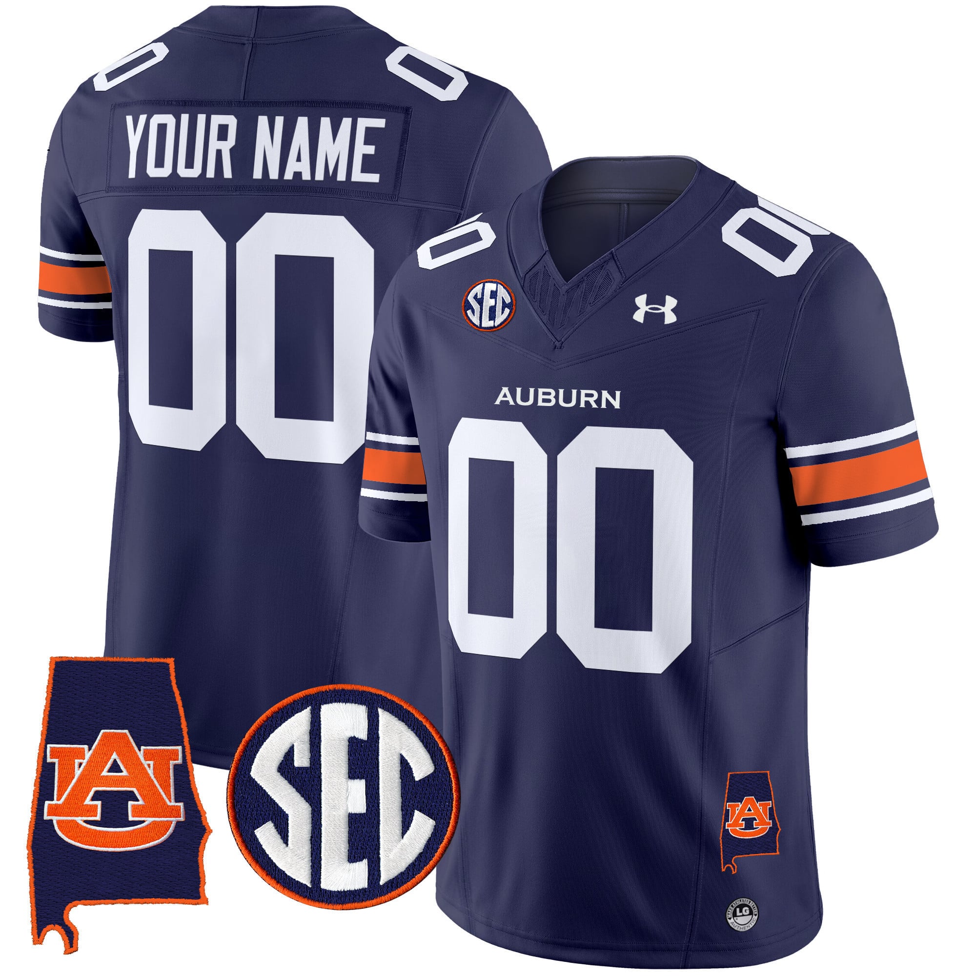Auburn Tigers 2024 Alabama Patch Vapor Limited Custom Jersey – All Stitched