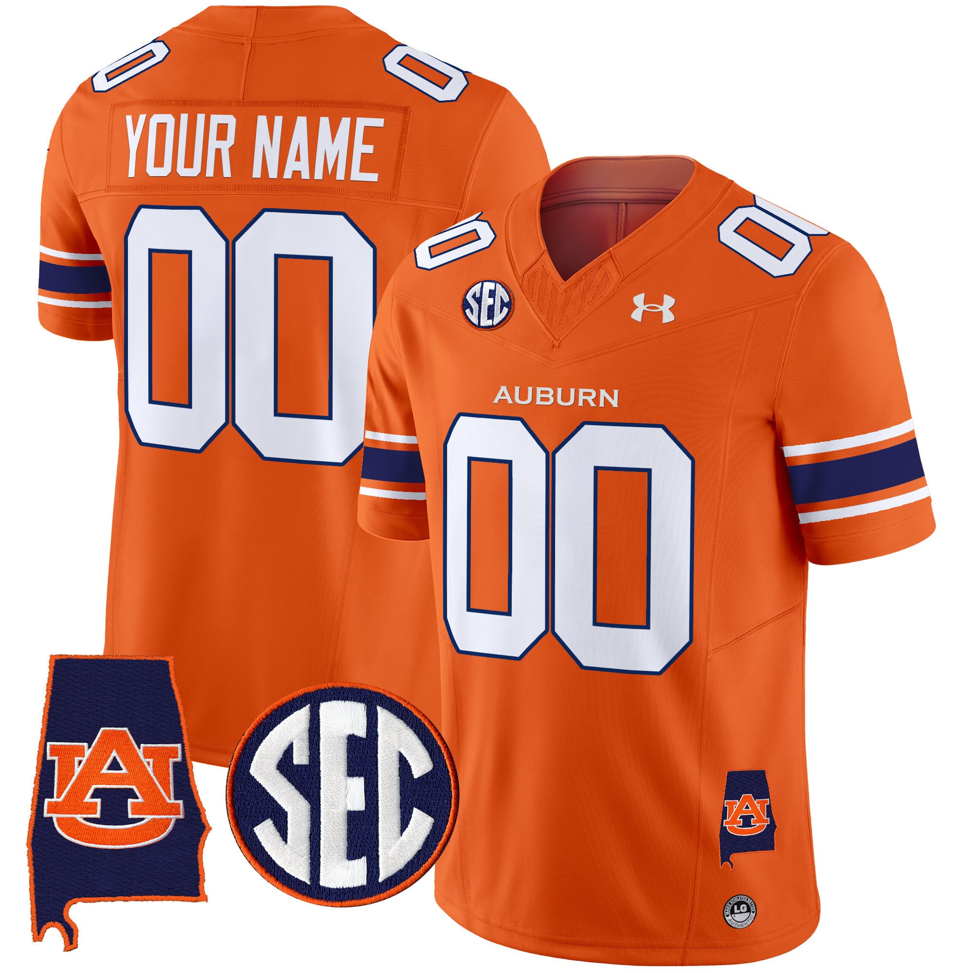 Auburn Tigers 2024 Alabama Patch Vapor Limited Custom Jersey – All Stitched