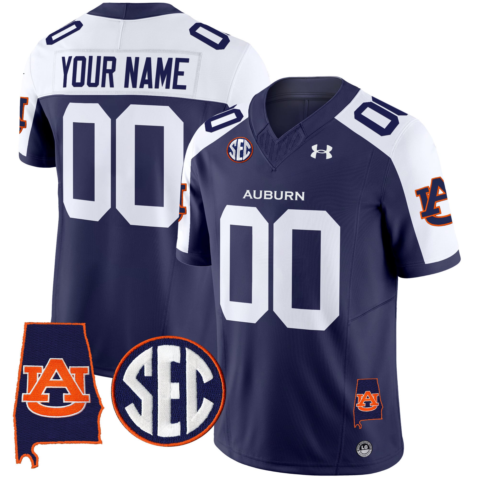 Auburn Tigers 2024 Alabama Patch Vapor Limited Custom Jersey – All Stitched