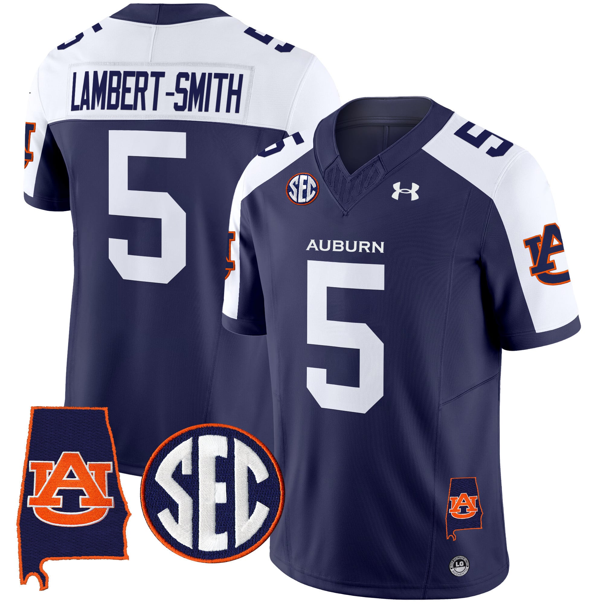 Men’s Auburn Tigers 2024 Alabama Patch Vapor Limited Jersey – All Stitched