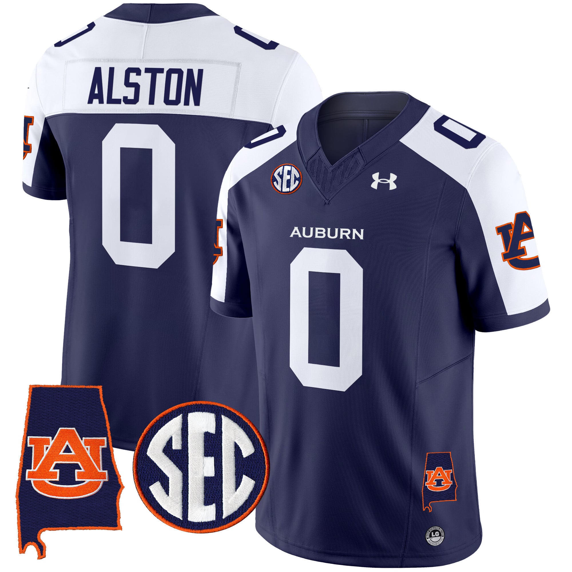 Men’s Auburn Tigers 2024 Alabama Patch Vapor Limited Jersey – All Stitched