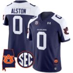 Men’s Auburn Tigers 2024 Alabama Patch Vapor Limited Jersey – All Stitched