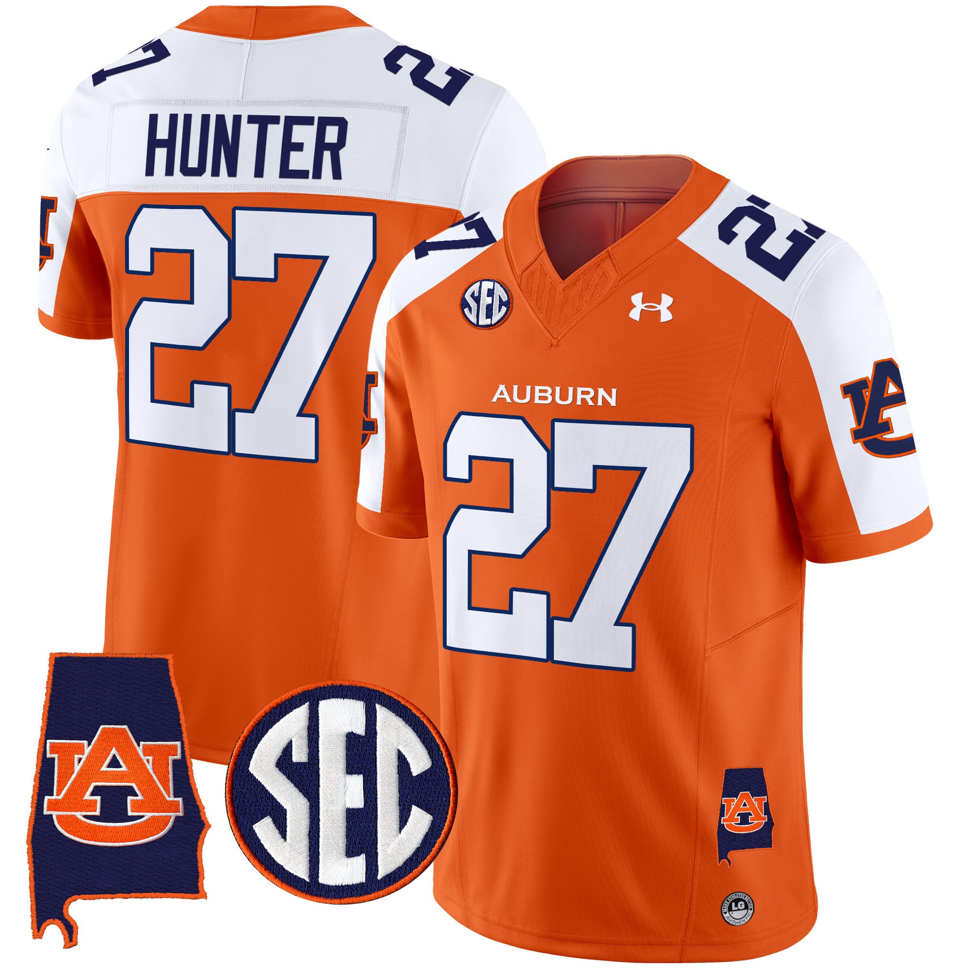 Men’s Auburn Tigers 2024 Alabama Patch Vapor Limited Jersey – All Stitched