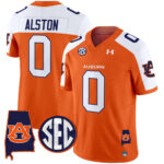 Men’s Auburn Tigers 2024 Alabama Patch Vapor Limited Jersey – All Stitched