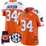 Men’s Auburn Tigers 2024 Alabama Patch Vapor Limited Jersey – All Stitched
