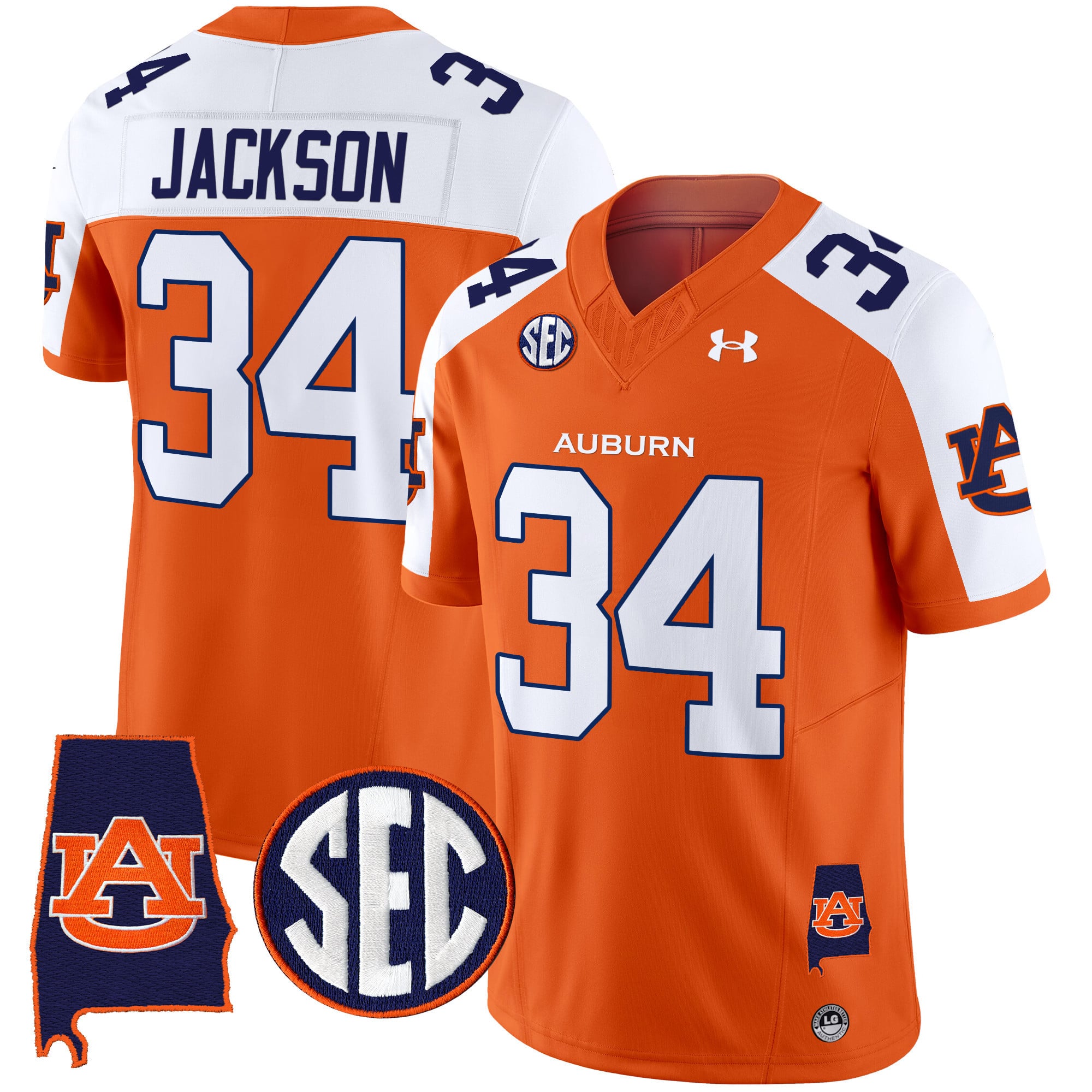Men’s Auburn Tigers 2024 Alabama Patch Vapor Limited Jersey – All Stitched