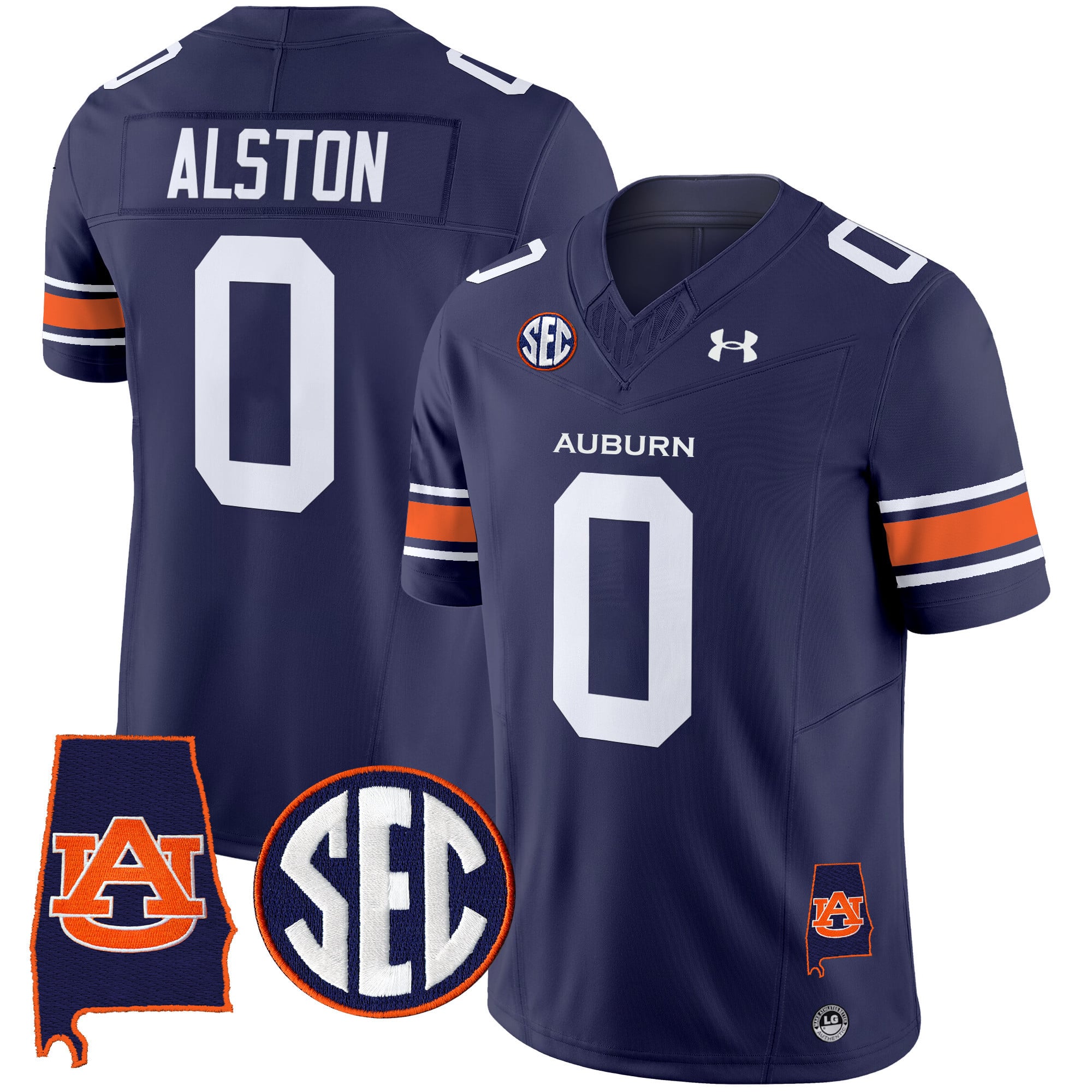 Men’s Auburn Tigers 2024 Alabama Patch Vapor Limited Jersey – All Stitched