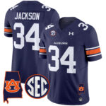 Men’s Auburn Tigers 2024 Alabama Patch Vapor Limited Jersey – All Stitched