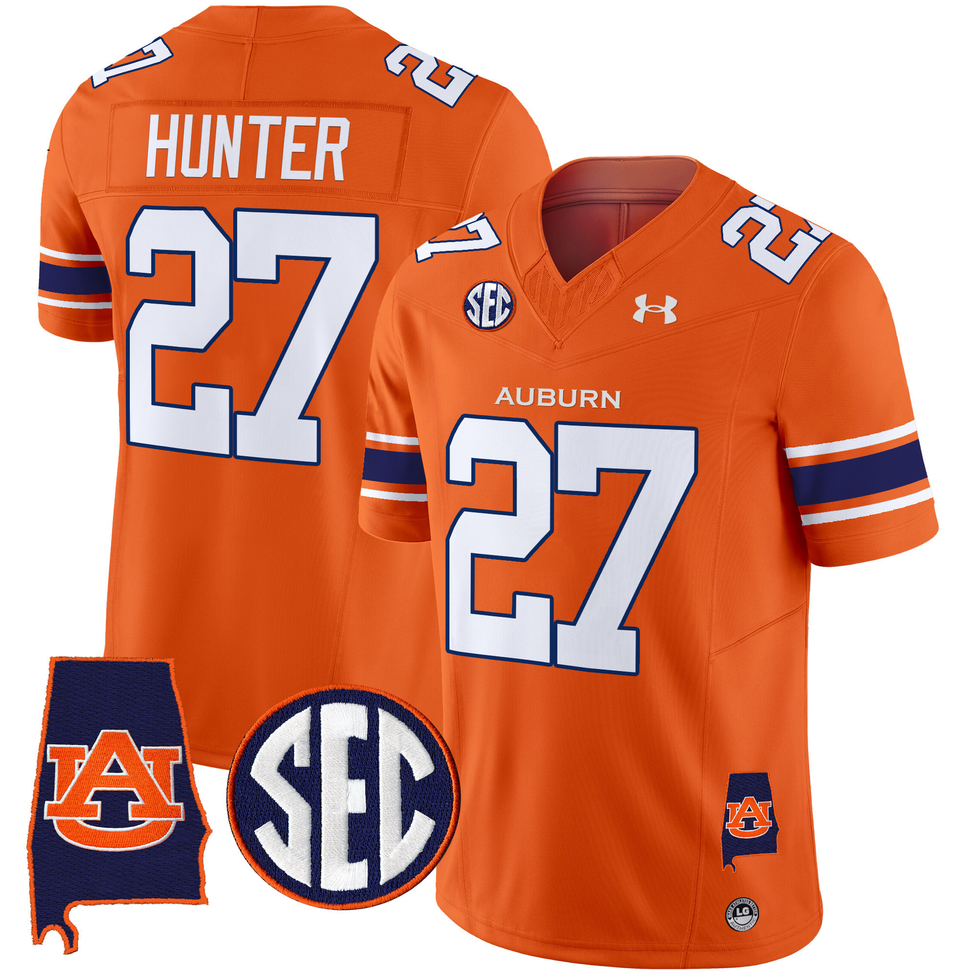 Men’s Auburn Tigers 2024 Alabama Patch Vapor Limited Jersey – All Stitched