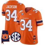 Men’s Auburn Tigers 2024 Alabama Patch Vapor Limited Jersey – All Stitched