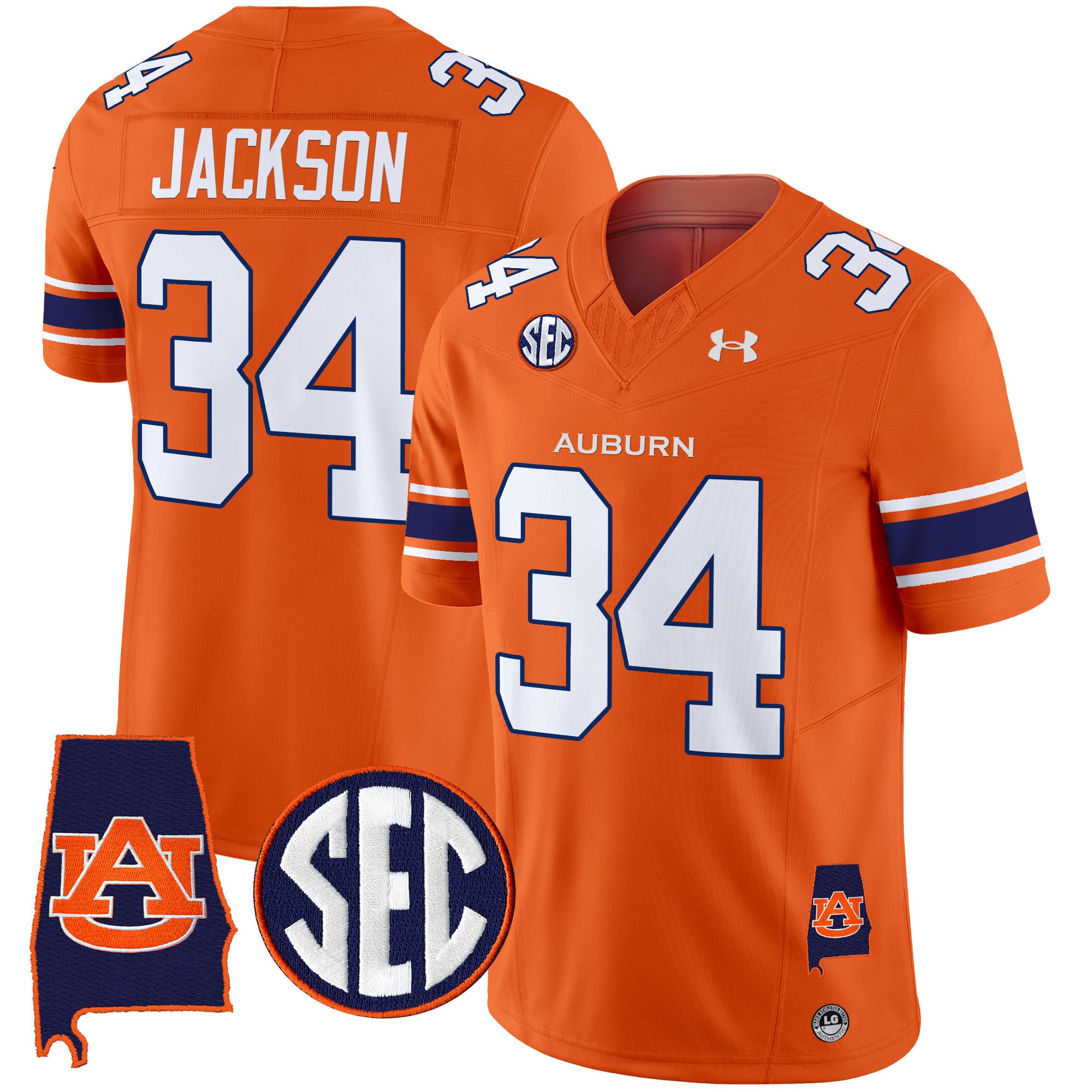 Men’s Auburn Tigers 2024 Alabama Patch Vapor Limited Jersey – All Stitched