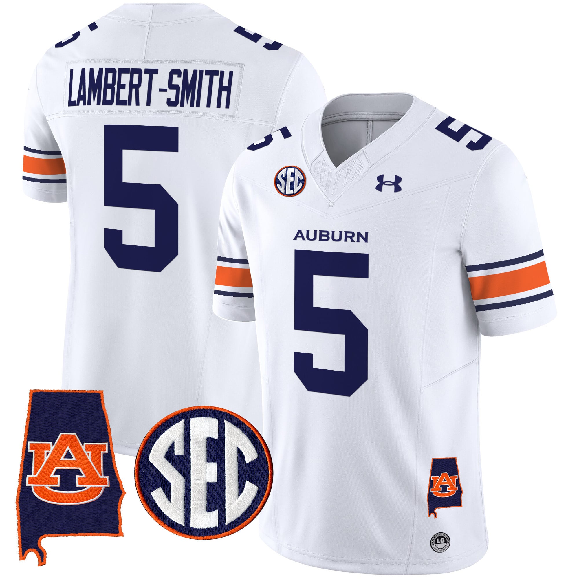 Men’s Auburn Tigers 2024 Alabama Patch Vapor Limited Jersey – All Stitched
