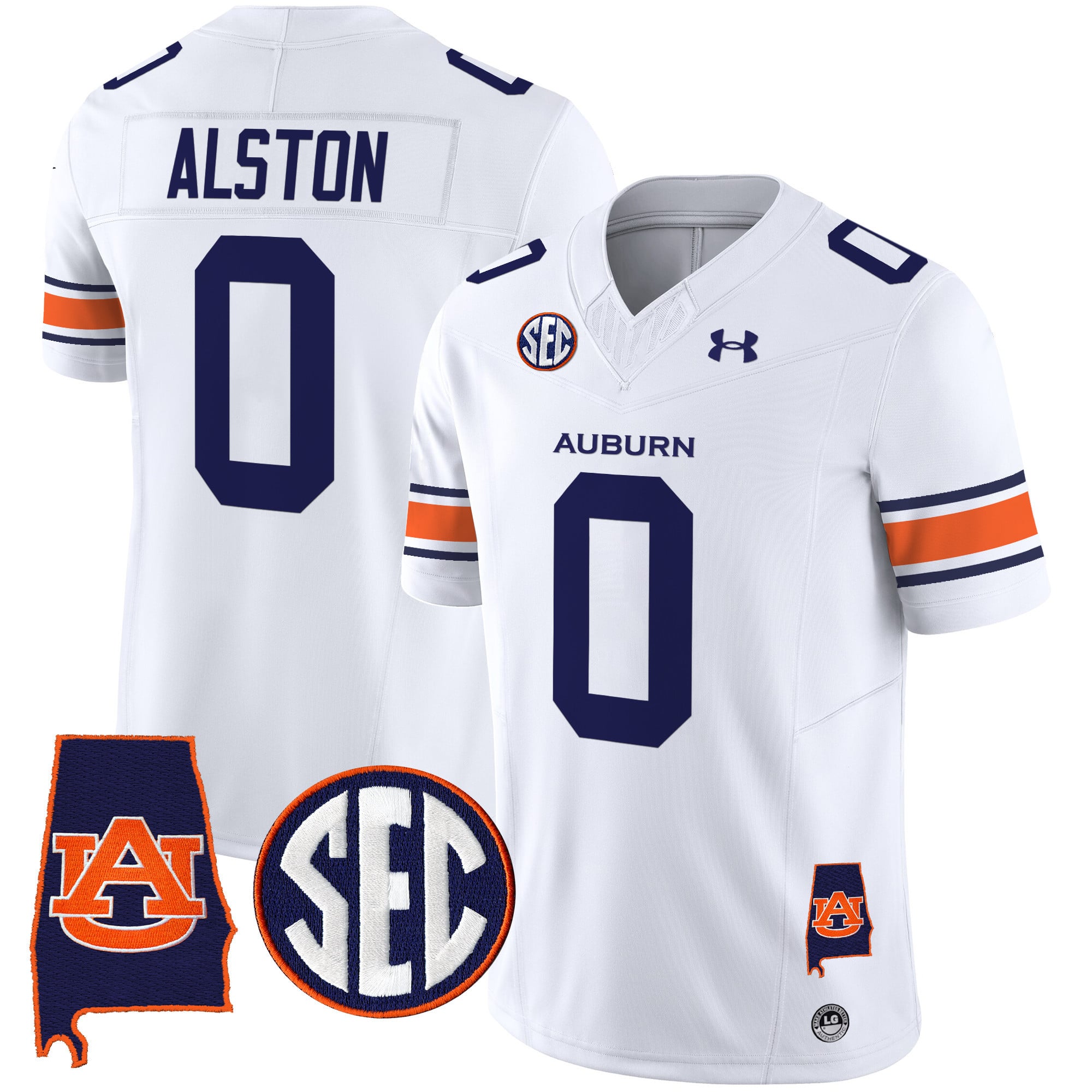 Men’s Auburn Tigers 2024 Alabama Patch Vapor Limited Jersey – All Stitched