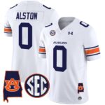 Men’s Auburn Tigers 2024 Alabama Patch Vapor Limited Jersey – All Stitched