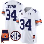Men’s Auburn Tigers 2024 Alabama Patch Vapor Limited Jersey – All Stitched