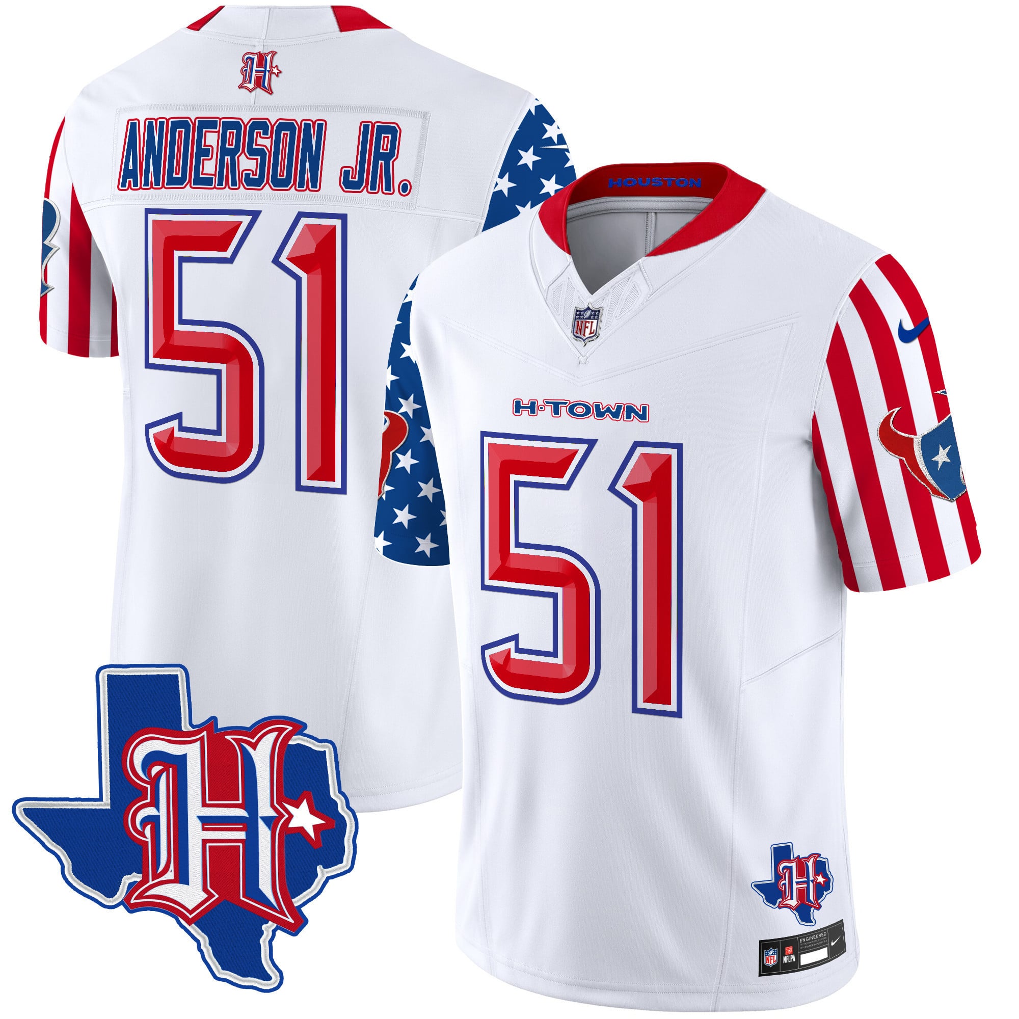 Men’s Houston Texans American Style Vapor Limited Jersey – All Stitched