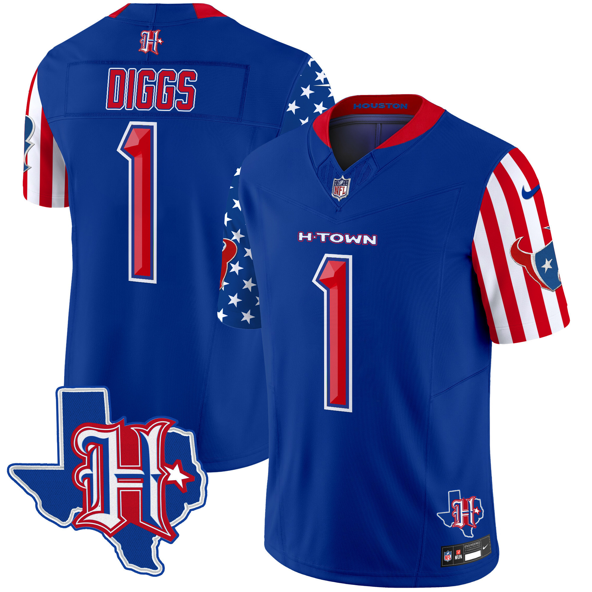Men’s Houston Texans American Style Vapor Limited Jersey – All Stitched