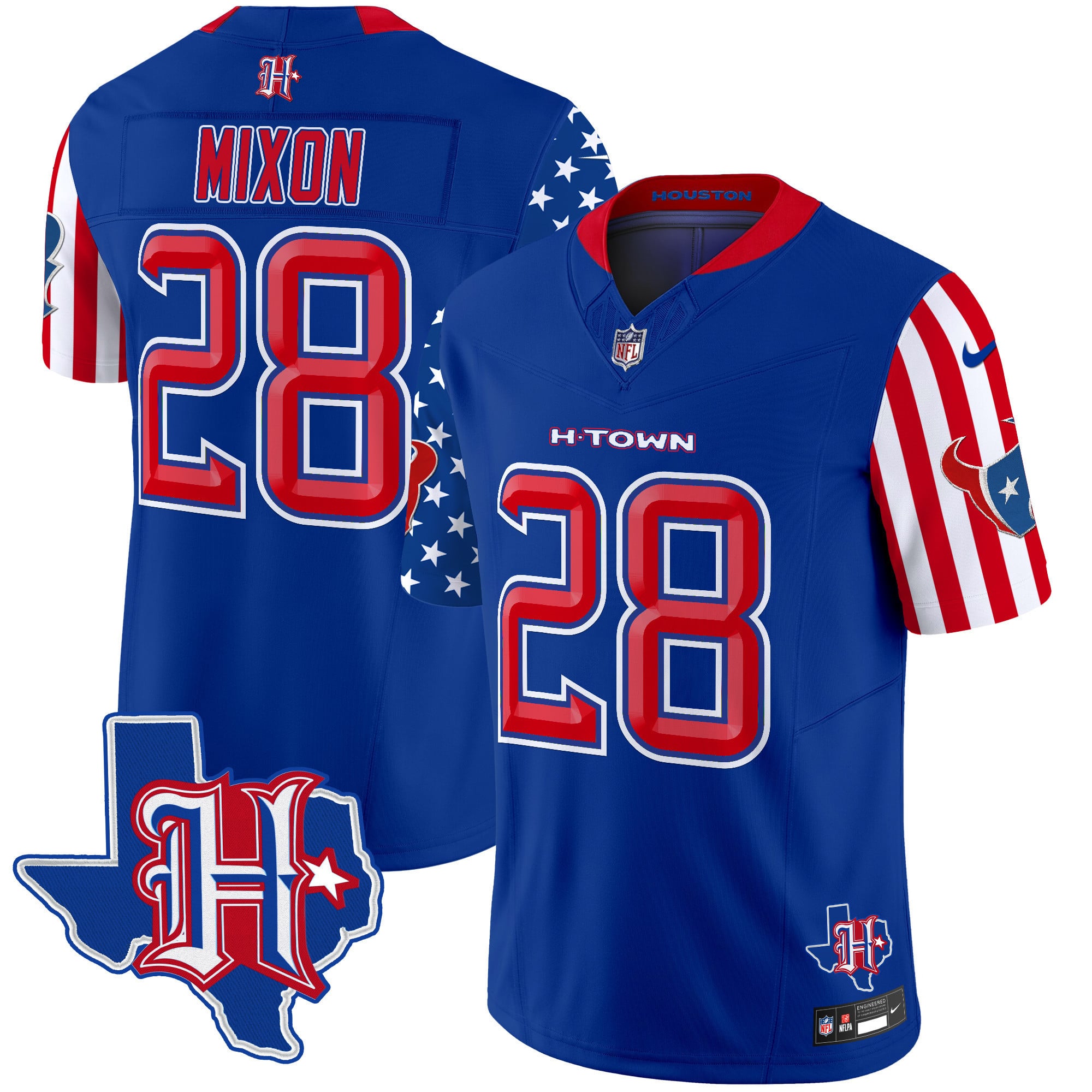Men’s Houston Texans American Style Vapor Limited Jersey – All Stitched