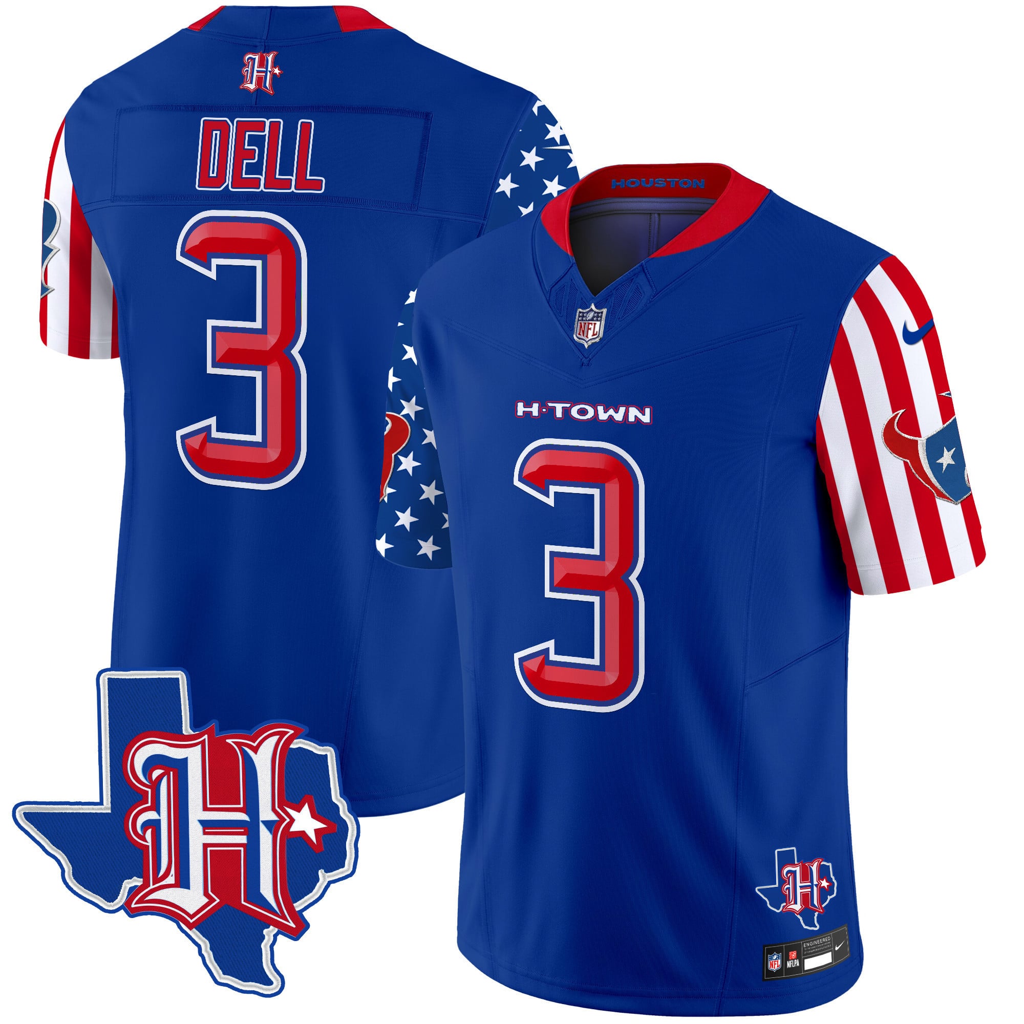 Men’s Houston Texans American Style Vapor Limited Jersey – All Stitched