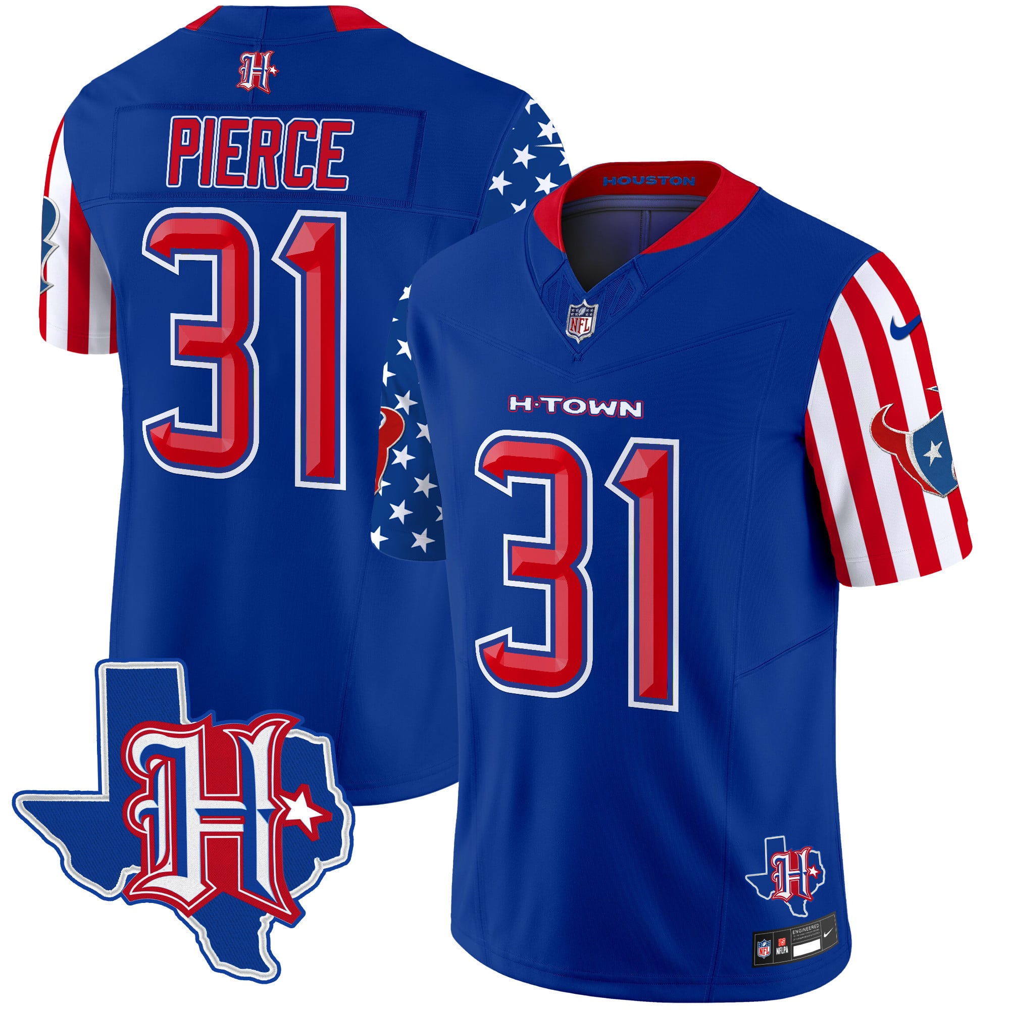 Men’s Houston Texans American Style Vapor Limited Jersey – All Stitched