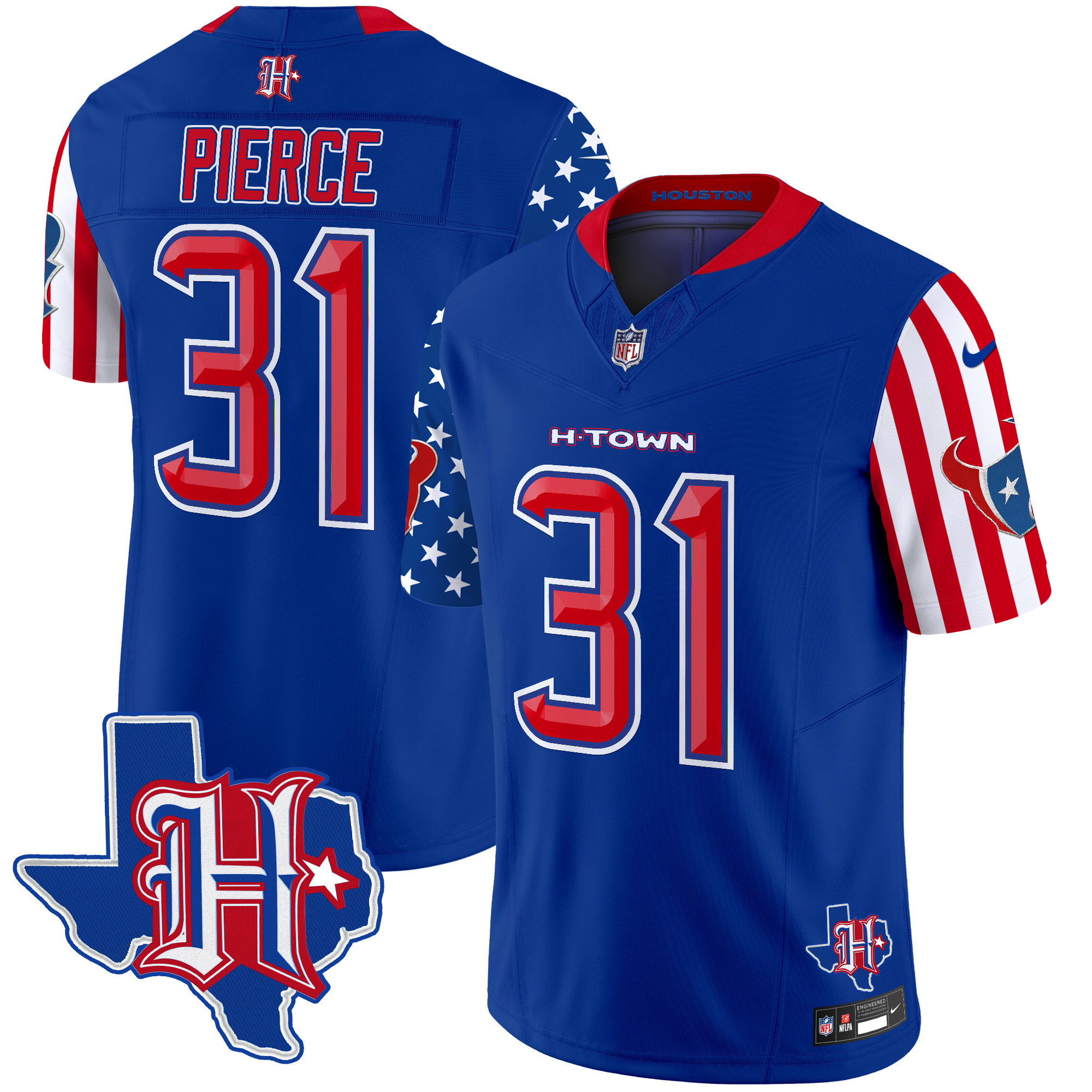 Men’s Houston Texans American Style Vapor Limited Jersey – All Stitched