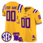 LSU Tigers 2024 Louisiana Patch Vapor Limited Custom Jersey – All Stitched