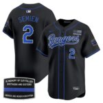 Marcus Semien #2 Texas Rangers Black Jersey – All Stitched