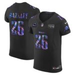 Saquon Barkley Eagles Crucial Catch Patch Jersey – All Stitched