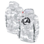 Los Angeles Rams 2024 Salute to Service Pullover Hoodie – Arctic Camo