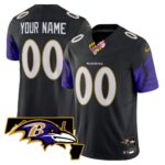 Ravens Maryland Patch Vapor Limited Custom Jersey V2 – All Stitched
