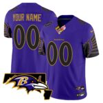 Ravens Maryland Patch Vapor Limited Custom Jersey V2 – All Stitched