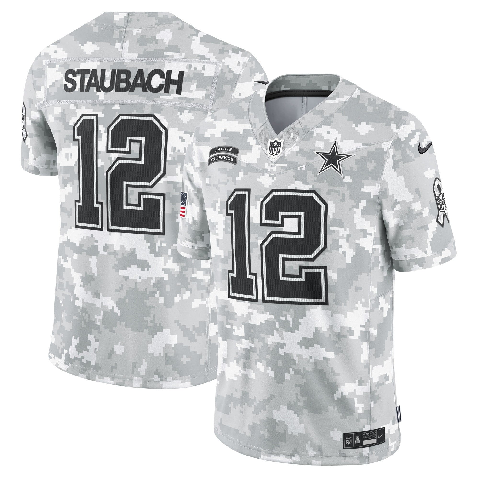 Dallas Cowboys 2024 Salute to Service Vapor Limited Jersey – Arctic Camo