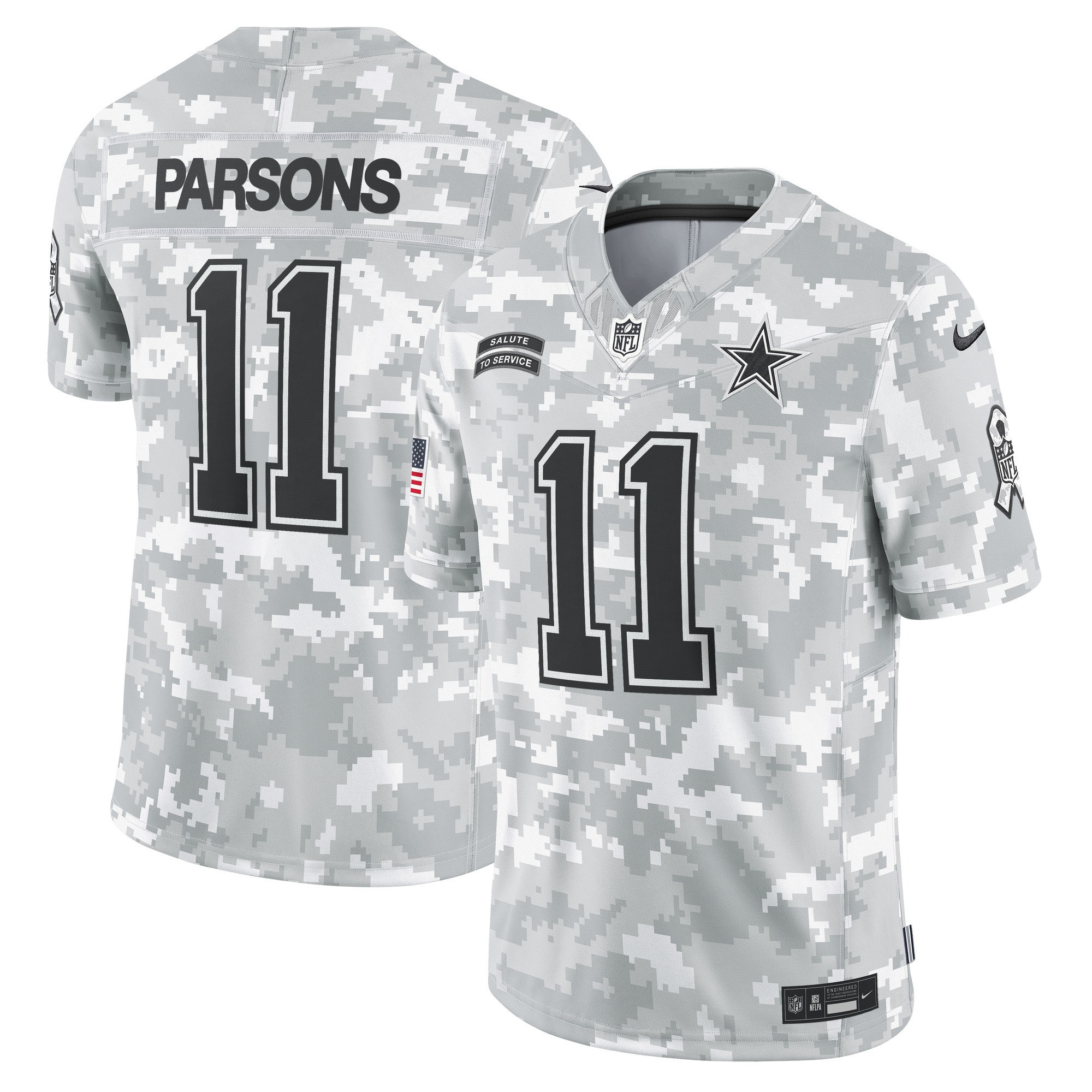 Dallas Cowboys 2024 Salute to Service Vapor Limited Jersey – Arctic Camo