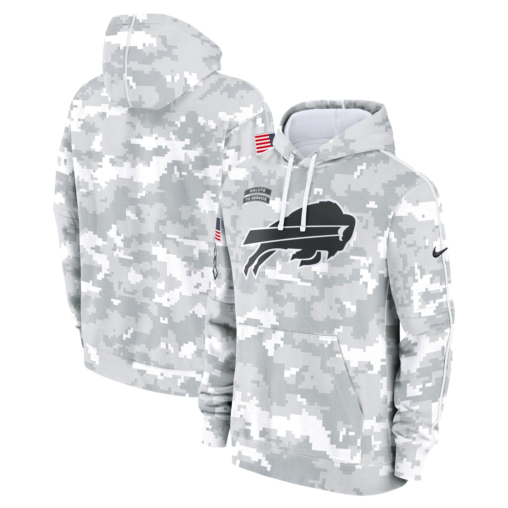 Buffalo Bills 2024 Salute to Service Pullover Hoodie – Arctic Camo
