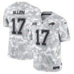 Josh Allen Buffalo Bills 2024 Salute to Service Vapor Limited Jersey – Arctic Camo