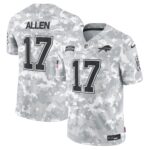 Josh Allen Buffalo Bills 2024 Salute to Service Vapor Limited Jersey – Arctic Camo