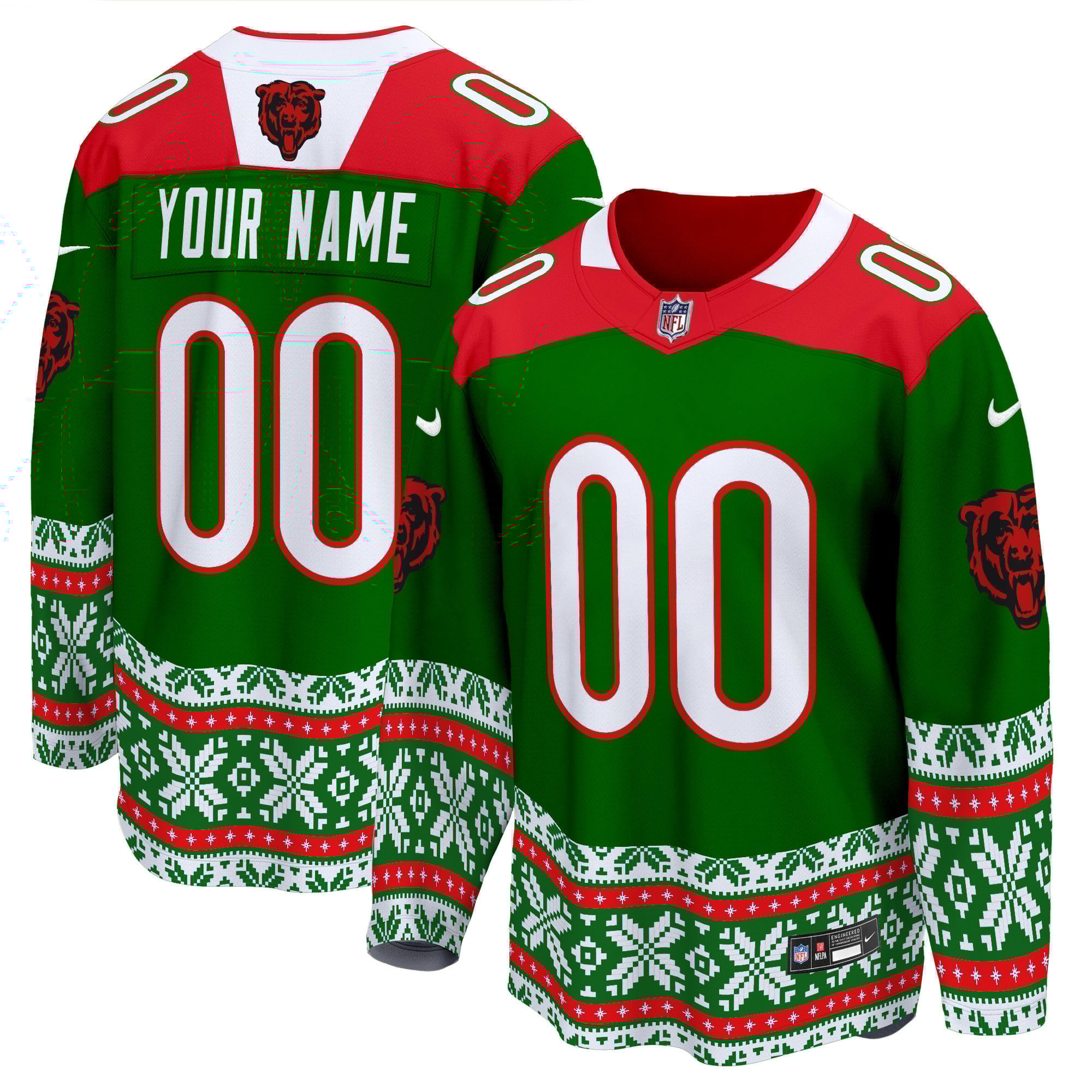 Bears 2024 Christmas Premier Breakaway Custom Jersey – All Printed