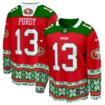 Men’s 49ers 2024 Christmas Premier Breakaway Jersey – All Printed